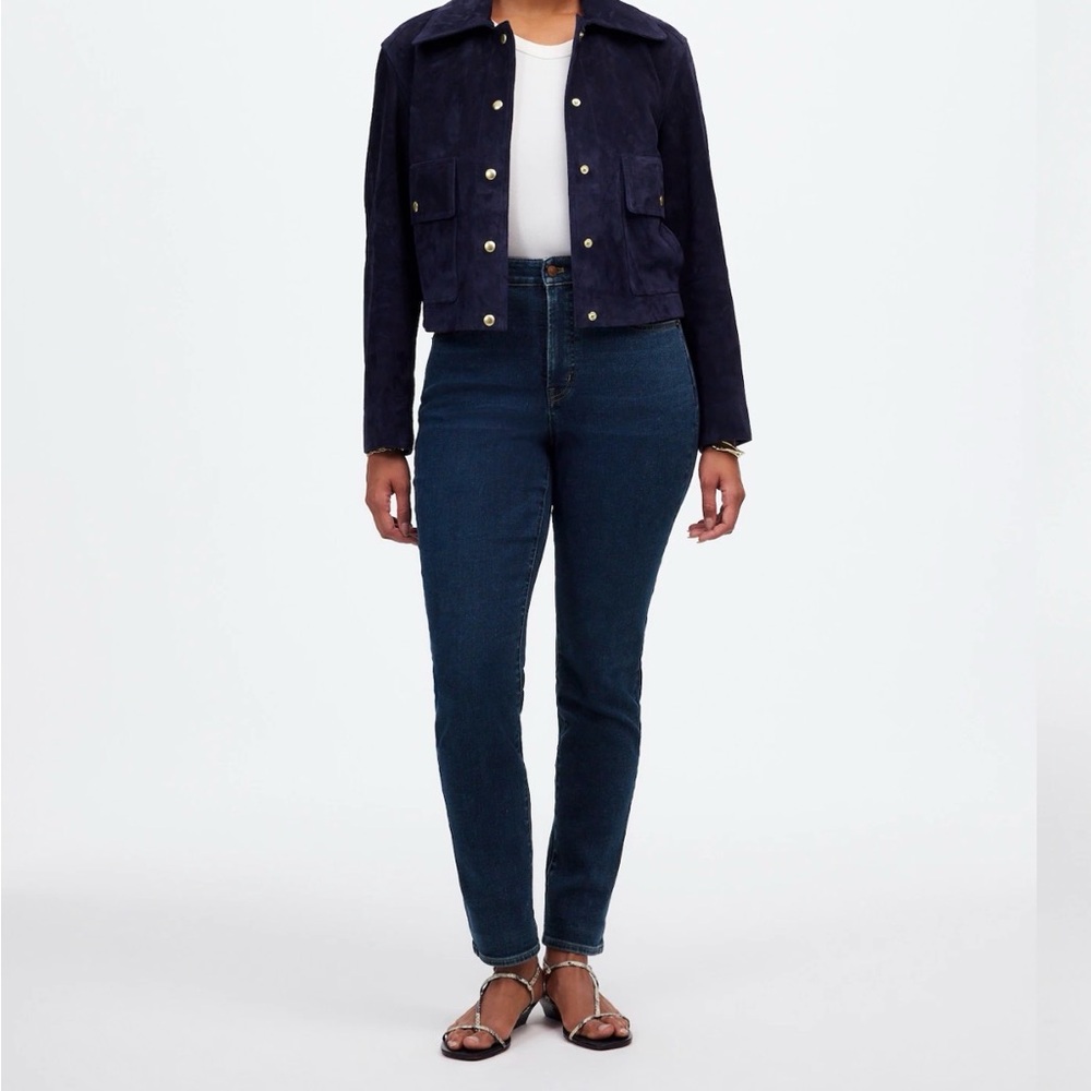 MADEWELL, CURVY PETITE PERFECT VINTAGE JEANS LARKSPUR WASH | SIZE 30 PETITE